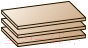 Комплект полок для корпусной мебели Лером Карина ПЛ-1026-АС (ясень асахи)