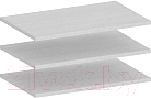 Комплект полок для корпусной мебели Лером Карина ПЛ-1026-СЯ (снежный ясень)