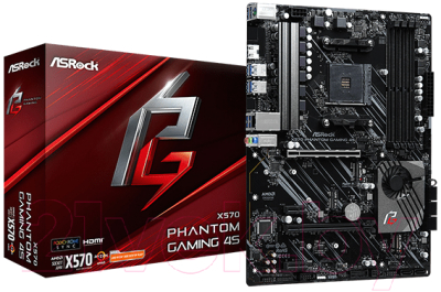 Материнская плата AsRock X570 Phantom Gaming 4S