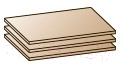 Комплект полок для корпусной мебели Лером Карина ПЛ-1021-АС (ясень асахи)