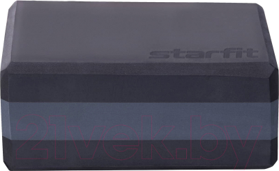 Блок для йоги Starfit YB-201 (черный/серый)