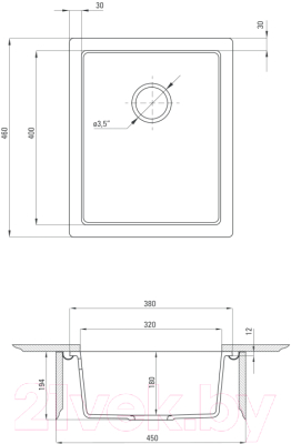 Мойка кухонная Deante Corda ZQA T10B