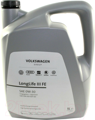 Моторное масло VAG Longlife III 0W30 / GS55545M4 (5л)