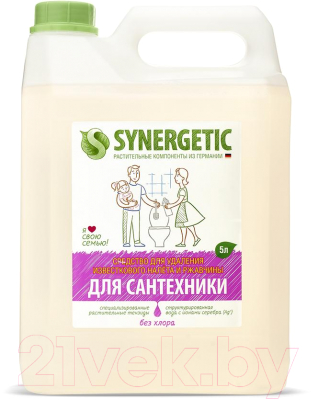 Чистящее средство для ванной комнаты Synergetic 5л