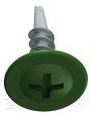 Саморез Starfix Острый 4.2x16 прессшайба / SMC1-39904-500 (500шт, оцинкованный, RAL 6005 зеленый мох) — фото 1
