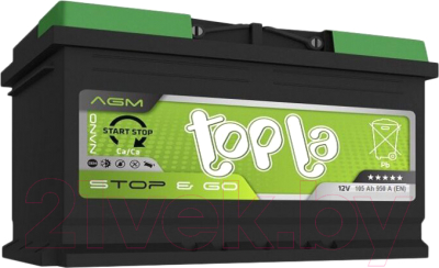 Автомобильный аккумулятор Topla AGM R+ / 114105 (105 А/ч)