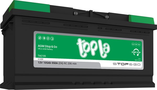 Автомобильный аккумулятор Topla AGM R+ / 114105