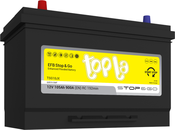 Автомобильный аккумулятор Topla EFB Stop&Go Jis L+ / 112105