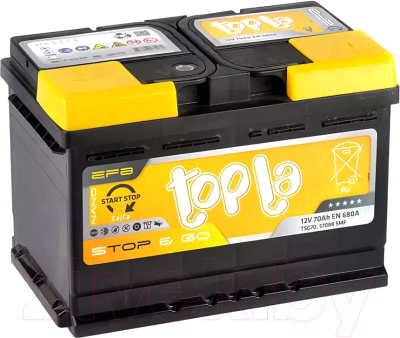 Автомобильный аккумулятор Topla EFB Stop&Go R+ / 112070 (70 А/ч)