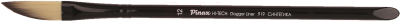 Кисть для рисования Pinax Hi-tech №12 / 919012 (синтетика, даггер лайнер)