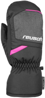 Варежки лыжные Reusch Bennet R-Tex XT / 6061506 7771 (р-р 3.5, Black/Black Melange/Pink Glo) - 