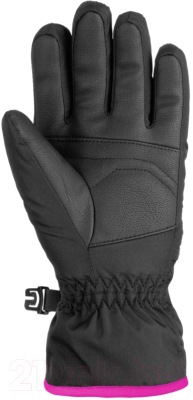 Перчатки лыжные Reusch Alan / 6061115 7003 (р-р 5.5, Black/Black/Pink Glo)