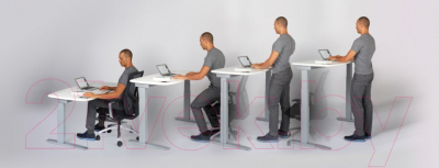 Письменный стол Smartstol Slim 140x80x1.8 (белый/белый)