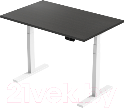 Письменный стол Smartstol Slim 120x80x1.8 (белый/венге 138)