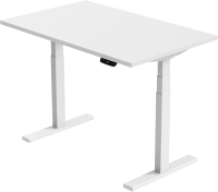 Письменный стол Smartstol Slim 120x80x1.8 (белый/белый) - 