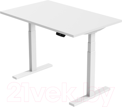 Письменный стол Smartstol Slim 120x80x1.8 (белый/белый)