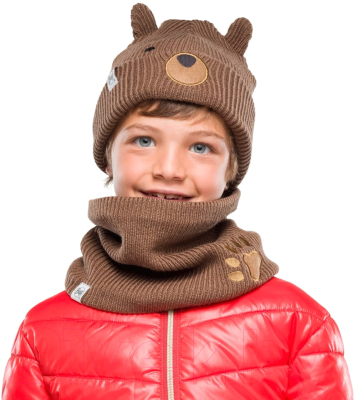 Шарф-снуд детский Buff Child Knitted & Fleece Neckwarmer Funn Bear (120868.311.10.00)