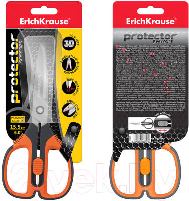 Ножницы канцелярские Erich Krause Protector Lock / 48055