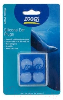 Беруши для плавания ZoggS Silicone Ear Plugs / 300650 (прозрачный)