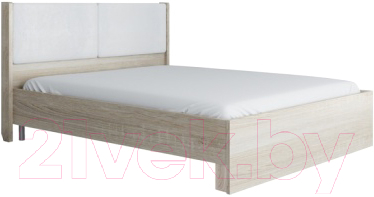 Полуторная кровать Аквилон Сан-Ремо №14М (сонома светлый/белый)