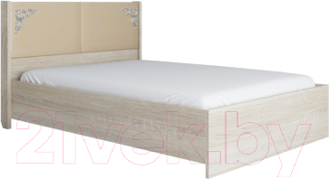 Полуторная кровать Аквилон Сан-Ремо №14 ПМ (сонома светлый/ирис)