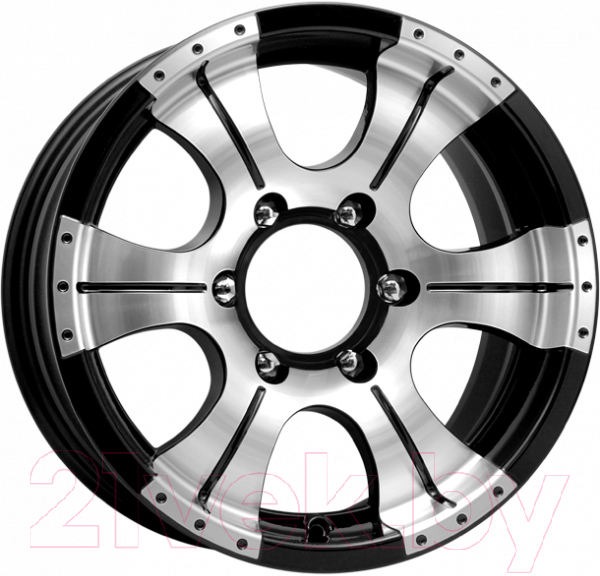 Литой диск K&K Байконур 15x7" 5x139.7мм DIA 108.5мм ET 20мм Алмаз черный