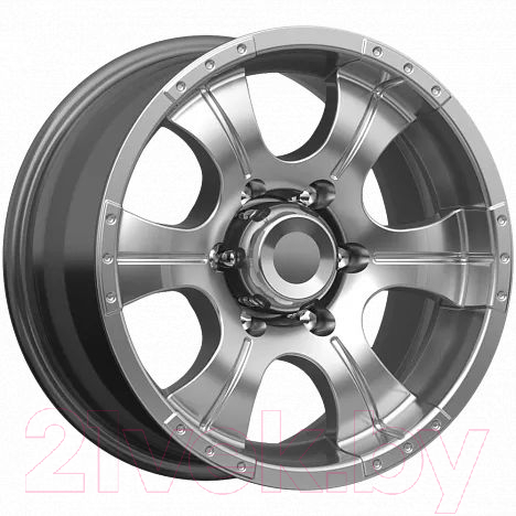 Литой диск K&K Байконур 15x7" 5x139.7мм DIA 110.1мм ET -5мм Дарк платинум
