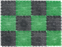Коврик грязезащитный SunStep 42x56 / 71-002 (черный/зеленый) - 