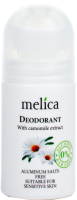 

Дезодорант шариковый Melica Organic, С экстрактом ромашки