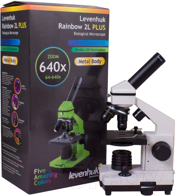 Микроскоп оптический Levenhuk Rainbow 2L Plus / 69041 (Moonstone)