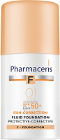 Тональный флюид Pharmaceris F Защитный SPF50+ 02 песочный (30мл) - 
