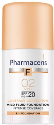 Тональный флюид Pharmaceris F нежный SPF20 02 песочный (30мл)