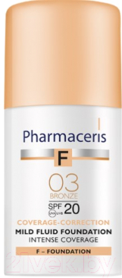 

Тональный флюид Pharmaceris, F нежный SPF20 03 бронза