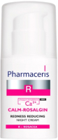 Крем для лица Pharmaceris R Са2+ Сalm-Rosalgin ночной от покраснений с успокаивающ. компл. (30мл) - 