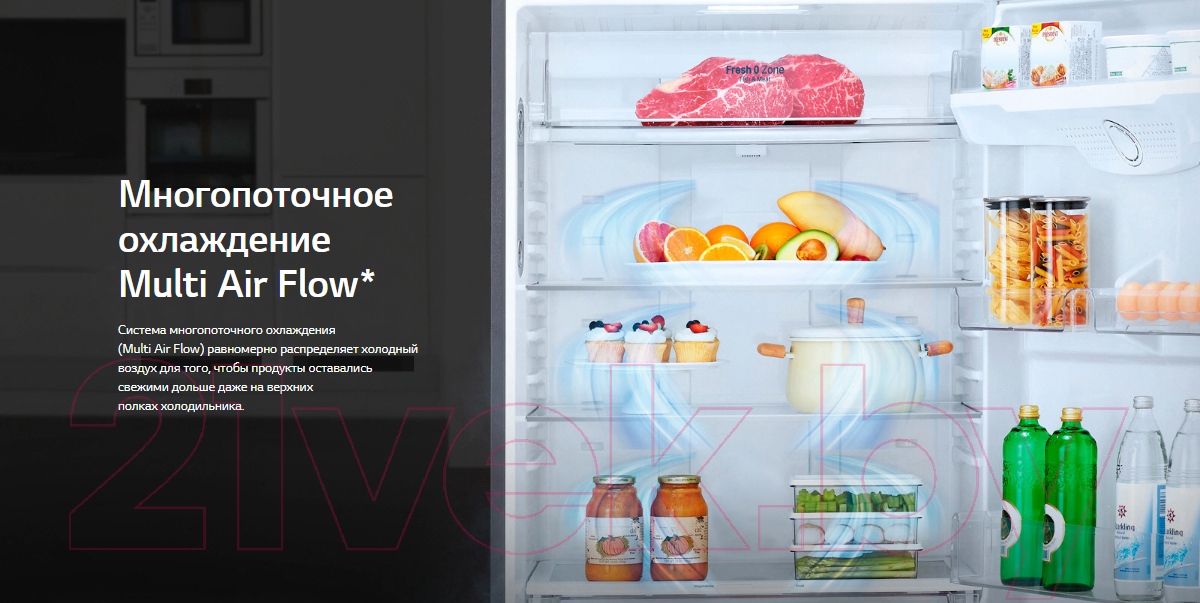 Холодильник с морозильником LG GA-B419SWJL — фото 3