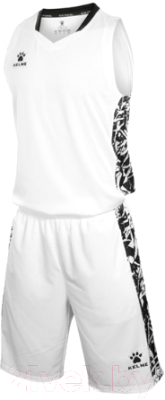 Баскетбольная форма Kelme Basketball Clothes / 3581039-100 (2XL, белый)