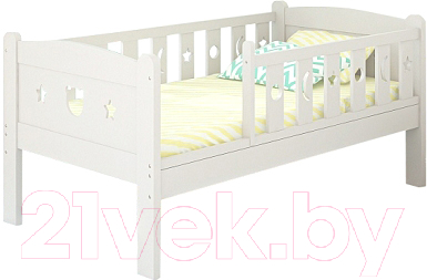 Кровать-тахта детская СКВ 80x160 / 600201 (белый)
