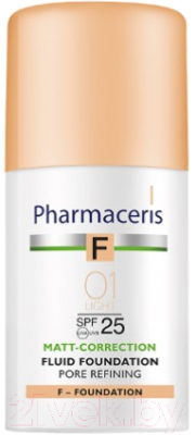 

Тональный флюид Pharmaceris, F матирующий SPF25 тон 01