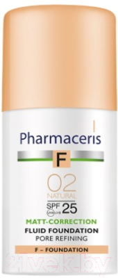 

Тональный флюид Pharmaceris, F матирующий SPF25 тон 02