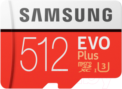 Карта памяти Samsung Evo Plus MicroSD 512GB (MB-MC512HA/RU)