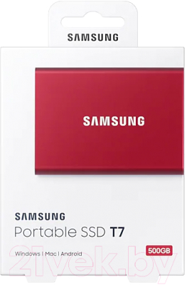 Внешний жесткий диск Samsung T7 500GB (MU-PC500R/WW)