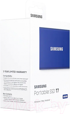 Внешний жесткий диск Samsung T7 500GB (MU-PC500H/WW)