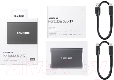 Внешний жесткий диск Samsung T7 1TB (MU-PC1T0T/WW)