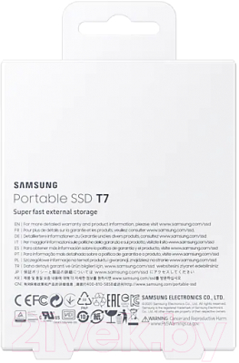 Внешний жесткий диск Samsung T7 1TB (MU-PC1T0H/WW)