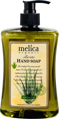 Мыло жидкое Melica Organic С экстрактом алоэ для рук (500мл)