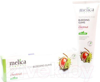 Зубная паста Melica Organic От кровоточивости десен с экстрактом каштана (100мл)
