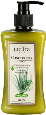 Кондиционер для волос Melica Organic Для блеска с протеинами пшеницы и экстрактом алоэ (300мл)