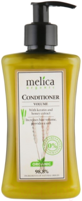 

Кондиционер для волос Melica Organic, Для увеличения объема с кератином и экстрактом меда