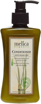 

Кондиционер для волос Melica Organic, Против выпадения волос с экстрактом аира и маслом ши