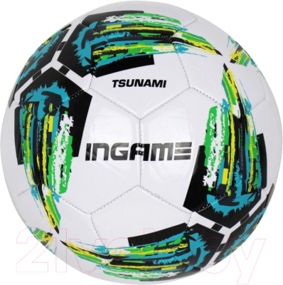 Футбольный мяч Ingame Tsunami 2020 (размер 5, зеленый)